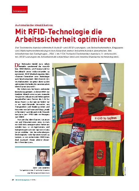 Vorschauseite 1: Mit RFID-Technologie die Arbeitssicherheit optimieren