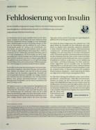 Vorschauseite 1: Fehldosierung von Insulin