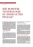 Vorschauseite 1: Mit Robotik-Technologie zu einer guten Pflege?