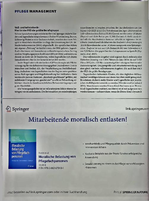 Vorschauseite 3: Die Rolle des Pflegeund Erziehungsdienstes in der KJPP
