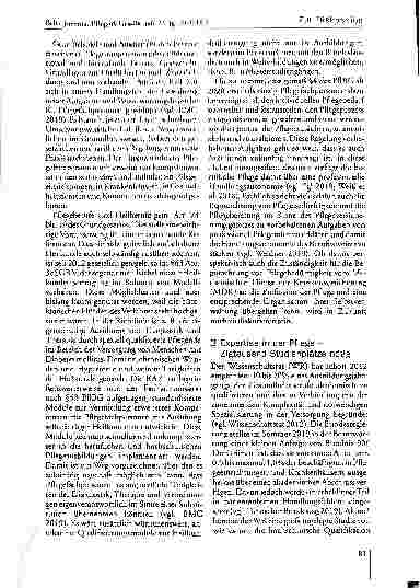 Vorschauseite 4: Zur Diskussion: Pflege kann mehr!