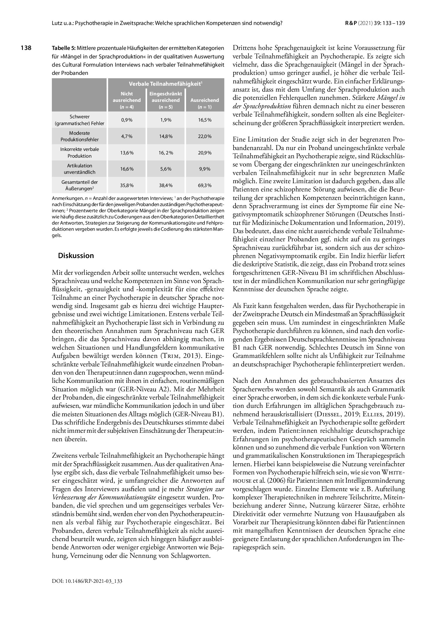 Vorschauseite 6: Psychotherapie in Zweitsprache: Welche sprachlichen Kompetenzen sind notwendig?