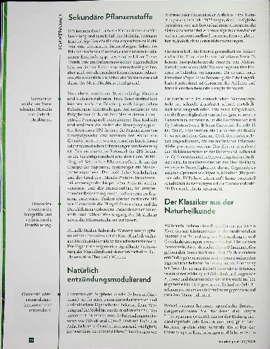 Vorschauseite 2: Natürlich in Bewegung Sekundäre Pflanzenstoffe fördern Mobilität