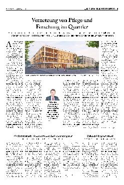 Vorschauseite 1: Vernetzung von Pflege und Forschung im Quartier