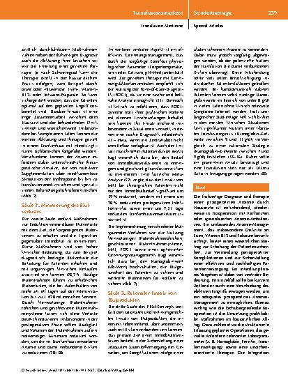 Vorschauseite 4: Patient Blood Management: Herausforderungen und Lösungsansätze der Blutgesundheit