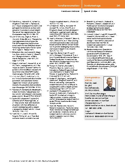 Vorschauseite 6: Patient Blood Management: Herausforderungen und Lösungsansätze der Blutgesundheit