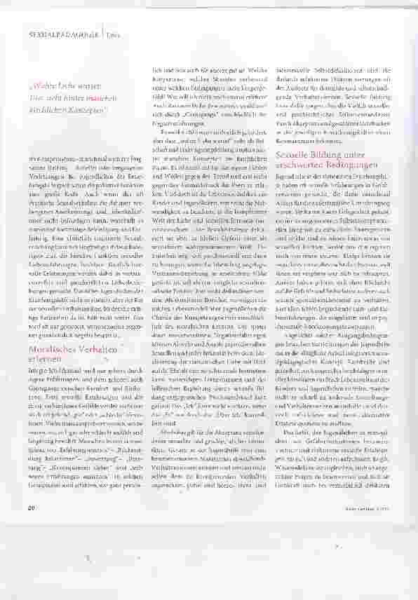 Vorschauseite 2: Sexuelle Bildung professionalisieren