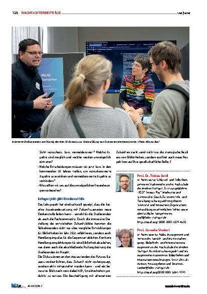 Vorschauseite 4: Snapshots from the Future Perspektiven auf Bibliotheken im Jahr 2035 erlebbar machen