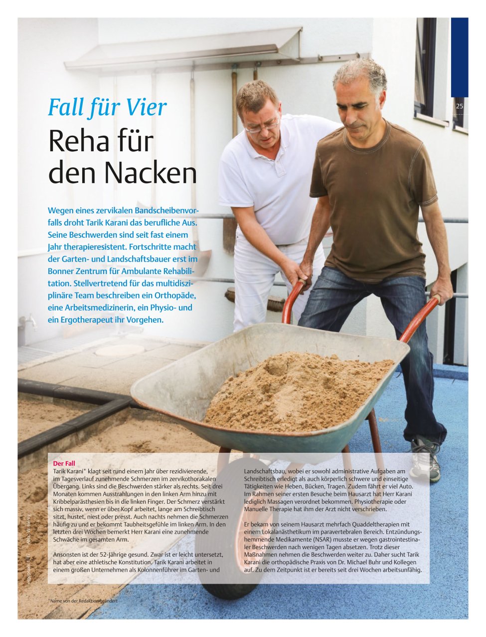 Vorschauseite 1: Fall für Vier ? Reha für den Nacken