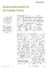 Vorschauseite 1: Ankerwirkmodelle für die Soziale Arbeit