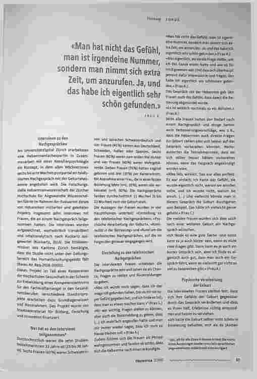 Vorschauseite 2: Geburt durch telefonische Nachgespräche verarbeiten