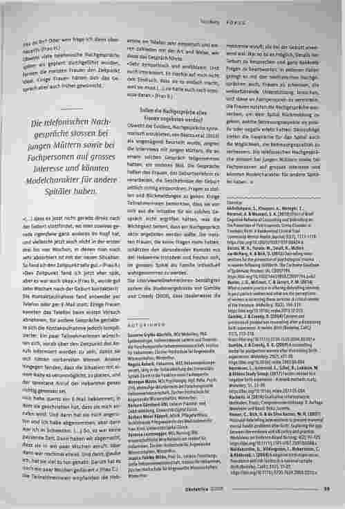 Vorschauseite 4: Geburt durch telefonische Nachgespräche verarbeiten