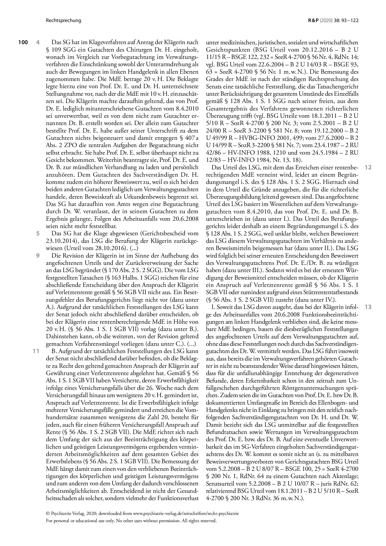 Vorschauseite 2: Auswahl des Sachverständigen, Delegation des Gutachtensauftrags, Hilfskräfte