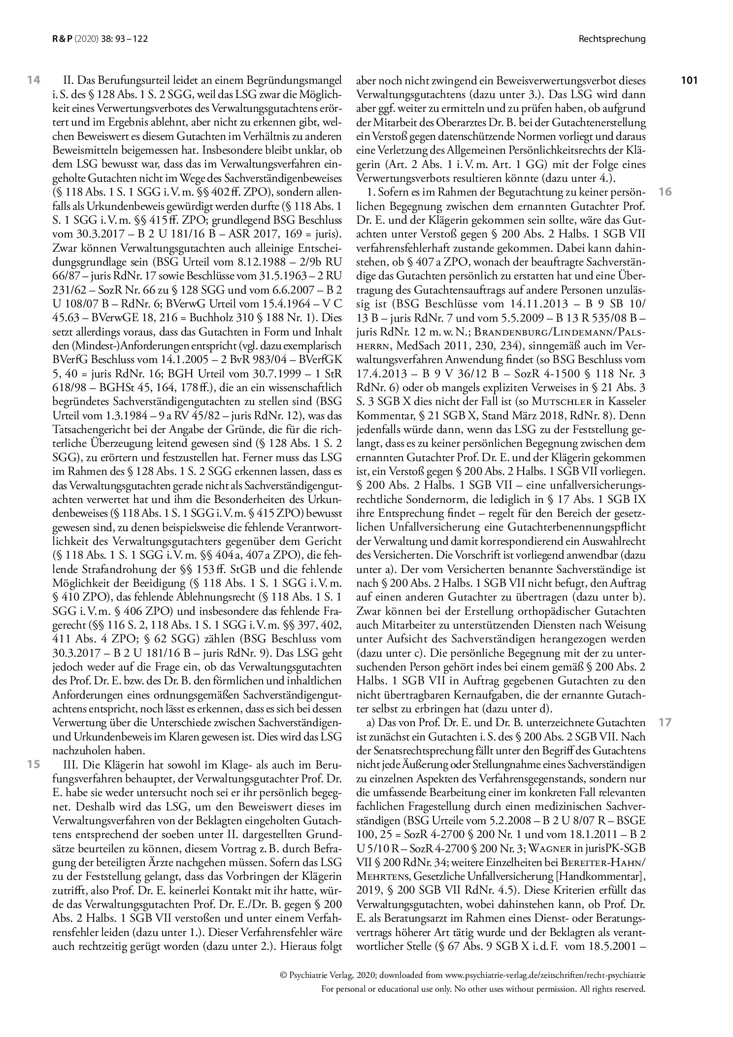 Vorschauseite 3: Auswahl des Sachverständigen, Delegation des Gutachtensauftrags, Hilfskräfte
