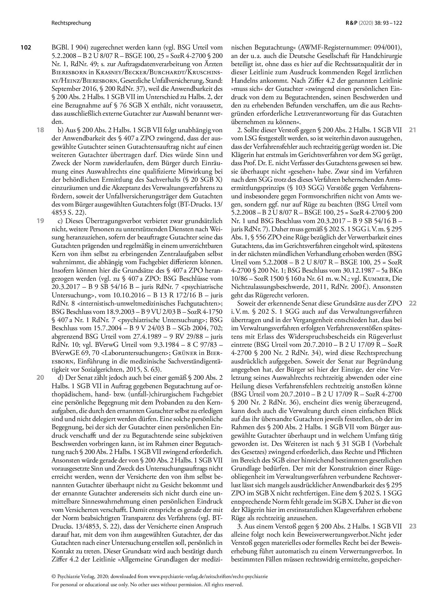 Vorschauseite 4: Auswahl des Sachverständigen, Delegation des Gutachtensauftrags, Hilfskräfte