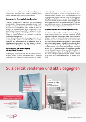 Vorschauseite 2: Suizidprävention in der Gemeindepsychiatrie