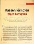 Vorschauseite 1: Kassen kämpfen gegen Korruption