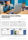 Vorschauseite 1: Videotherapie bietet vielfältige Möglichkeiten unterstützte Kommunikation.