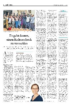 Vorschauseite 1: Es geht darum, einen Kulturschock zu vermeiden.