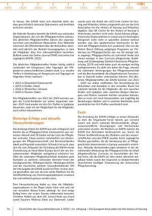 Vorschauseite 3: Die European Association for the History of Nursing Erfolgreiche Vernetzung innerhalb der historischen Pflegeforschung