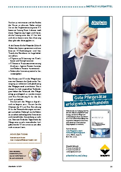 Vorschauseite 4: Künstliche Intelligenz: Die Revolution in der Pflege?