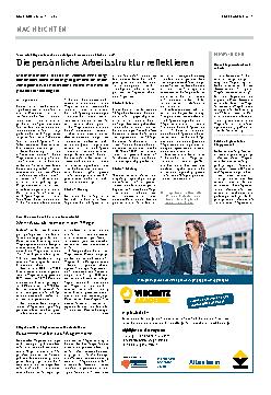 Vorschauseite 1: Die persönliche Arbeitsstruktur reflektieren.