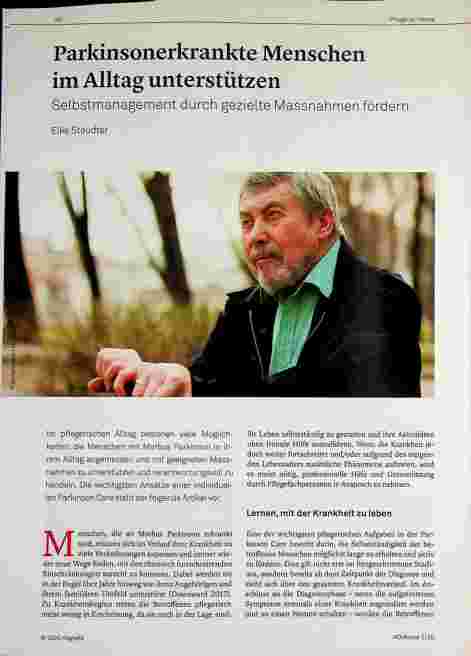 Vorschauseite 1: Parkinsonerkrankte Menschen im Alltag unterstützen, Selbstmanagement durch gezielte Maßnahmen fördern.