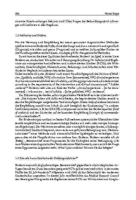 Vorschauseite 4: Medizinische Indikation(sregeln) – auch ohne belastbare ‚Evidenz‘?