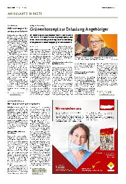 Vorschauseite 1: Grünenkonzept zur Entlastung Angehöriger