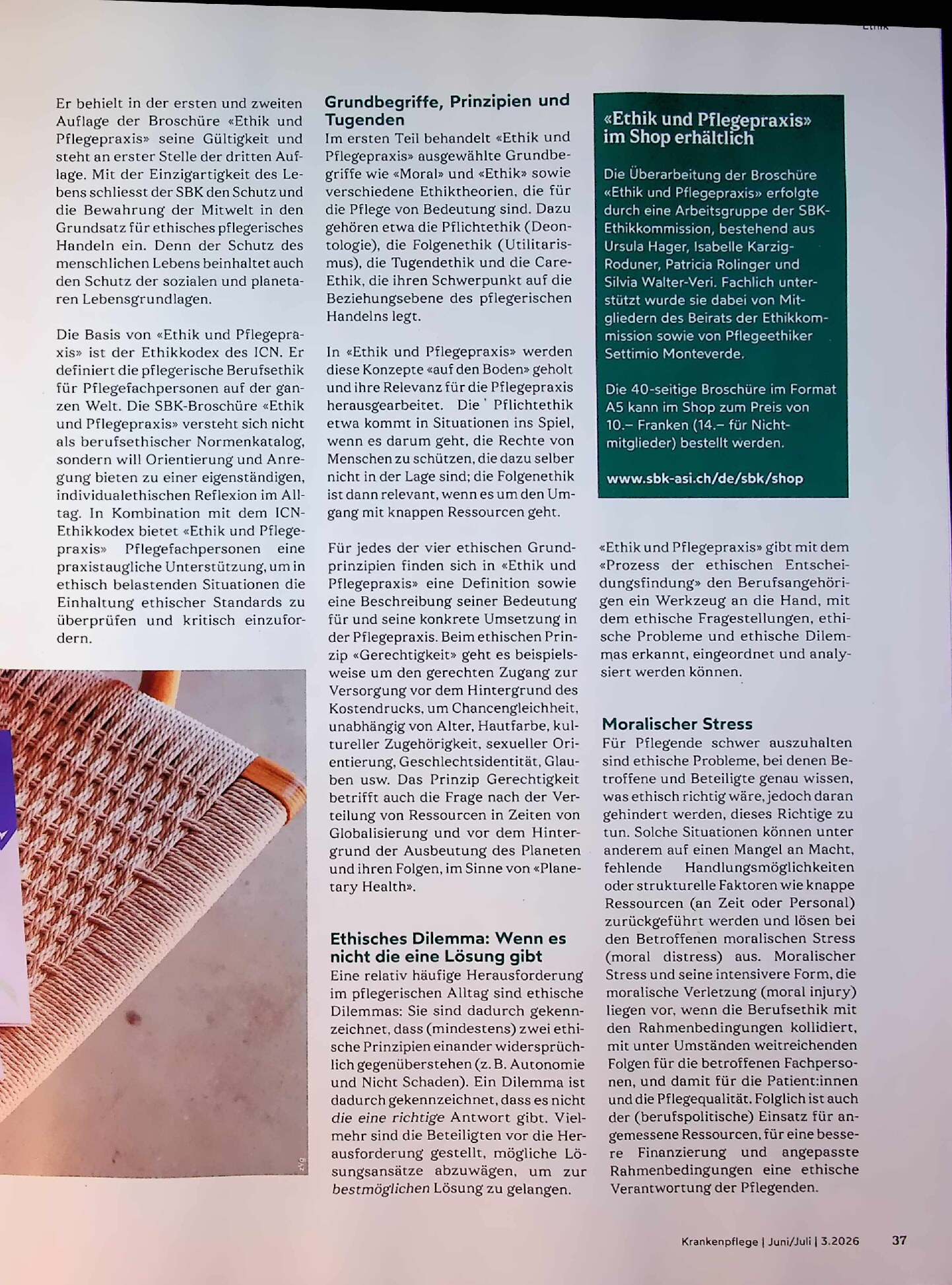 Vorschauseite 2: Ein praxistaugliches Werkzeug bei ethischen Fragestellungen