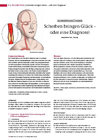 Vorschauseite 1: Scherben bringen Glück – oder eine Diagnose!