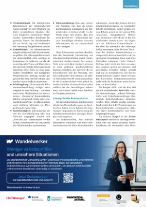 Vorschauseite 2: Kulturwandel in der Arbeitssicherheit Lehmschichten durchbrechen