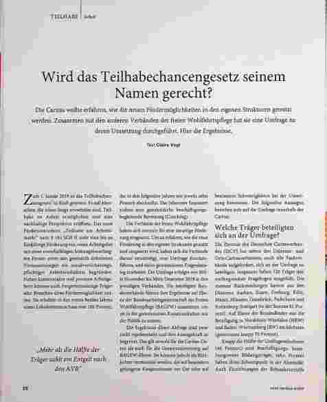 Vorschauseite 1: Wird das Teilhabechancengesetz seinem Namen gerecht?