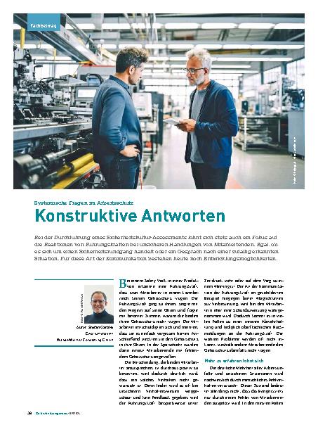 Vorschauseite 1: Systemische Fragen im Arbeitsschutz: Konstruktive Antworten