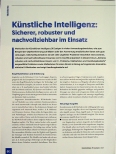 Vorschauseite 1: Künstliche Intelligenz: Sicherer, robuster und nachvollziehbar im Einsatz