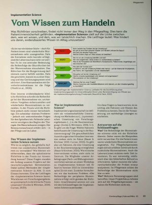 Vorschauseite 2: Vom Wissen zum Handeln