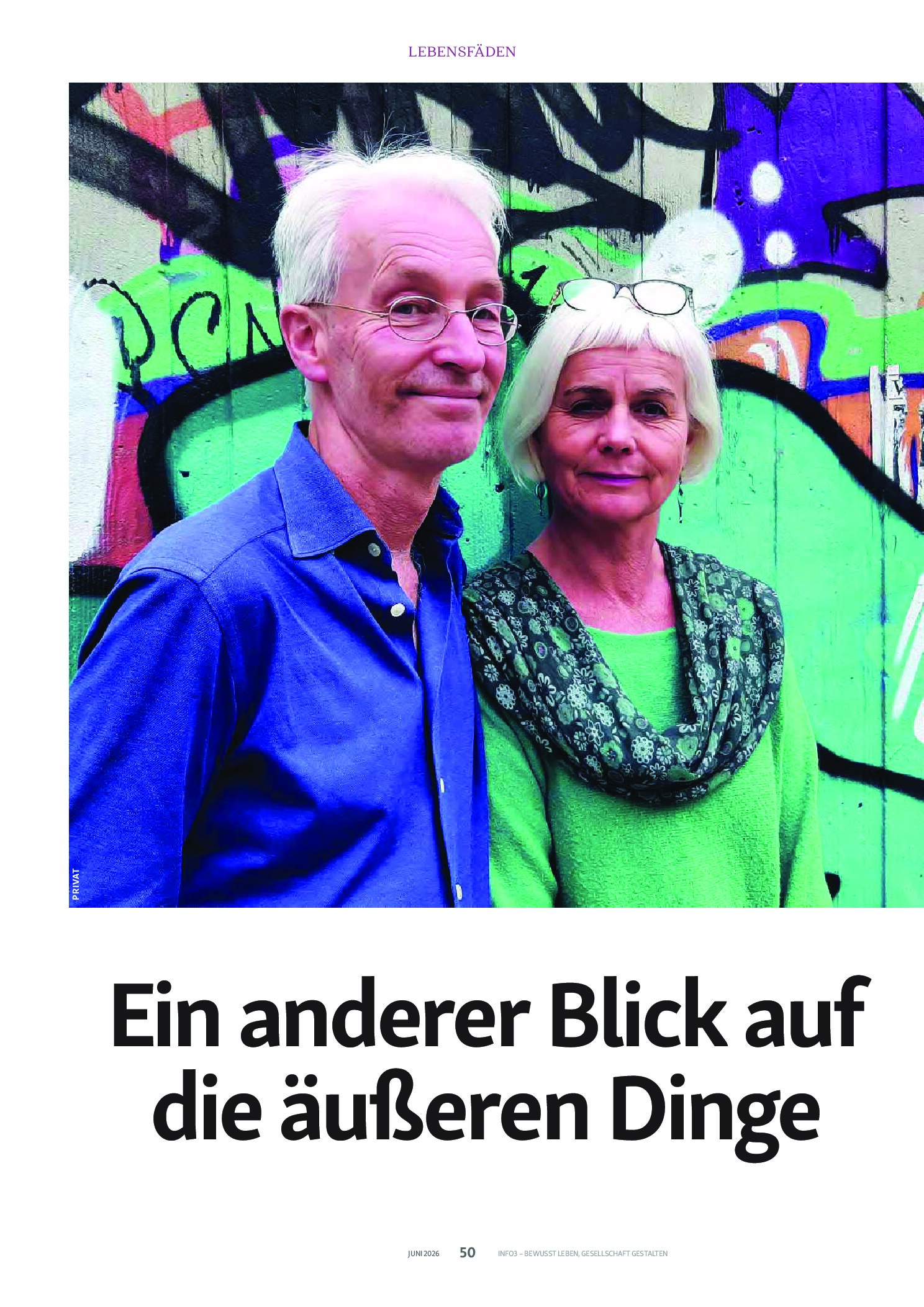 Vorschauseite 1: Ein anderer Blick auf die äußeren Dinge