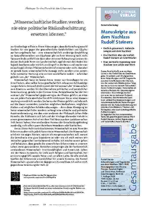 Vorschauseite 4: Zwang im Namen der Wissenschaft?