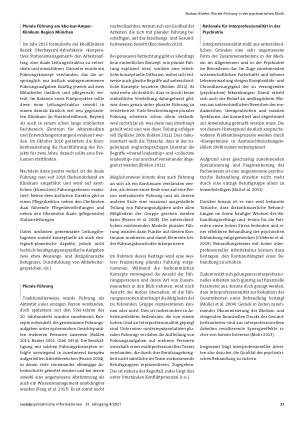 Vorschauseite 4: Plurale Führung in der psychiatrischen Klinik Chancen und Herausforderungen im Kontext von Interprofessionalität