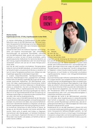 Vorschauseite 4: „Die EBP-Datenbank bietet einen niedrigschwelligen Zugang zu evidenzbasierten Informationen“