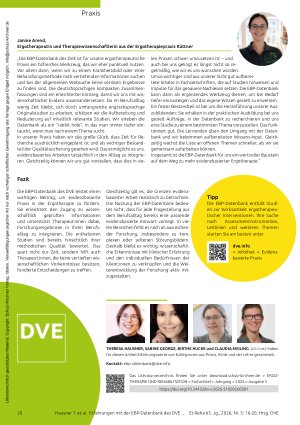 Vorschauseite 5: „Die EBP-Datenbank bietet einen niedrigschwelligen Zugang zu evidenzbasierten Informationen“