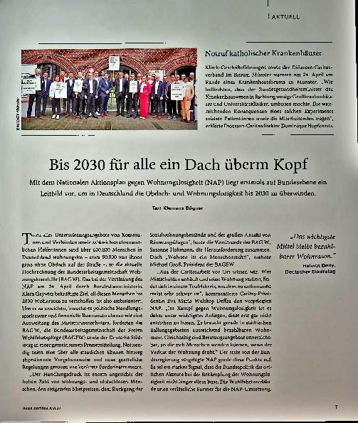 Vorschauseite 1: Bis 2030 für alle ein Dach über dem Kopf
