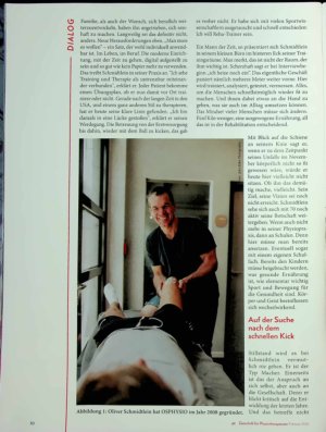 Vorschauseite 3: Physio mit Leib und Seele Oliver Schmidtlein, ein Pionier der Physiotherapie