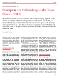 Vorschauseite 1: Prinzipien der Verbindung in der Yoga Praxis – Teil II