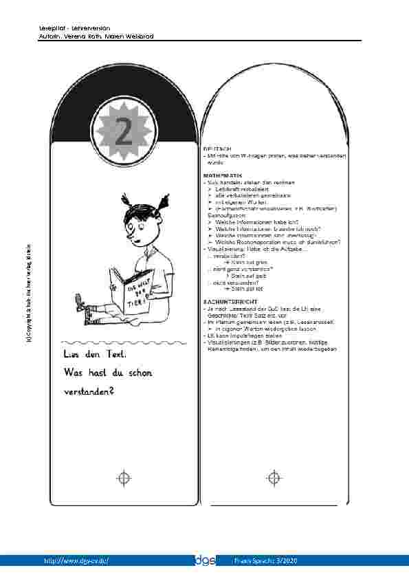 Vorschauseite 3: Lesepilot Lehrerversion