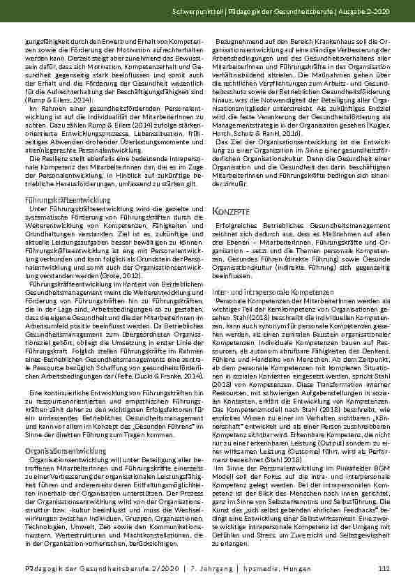 Vorschauseite 5: Rahmenbedingungen einer gesunden Unternehmenskultur in Organisationen des Gesundheitswesens