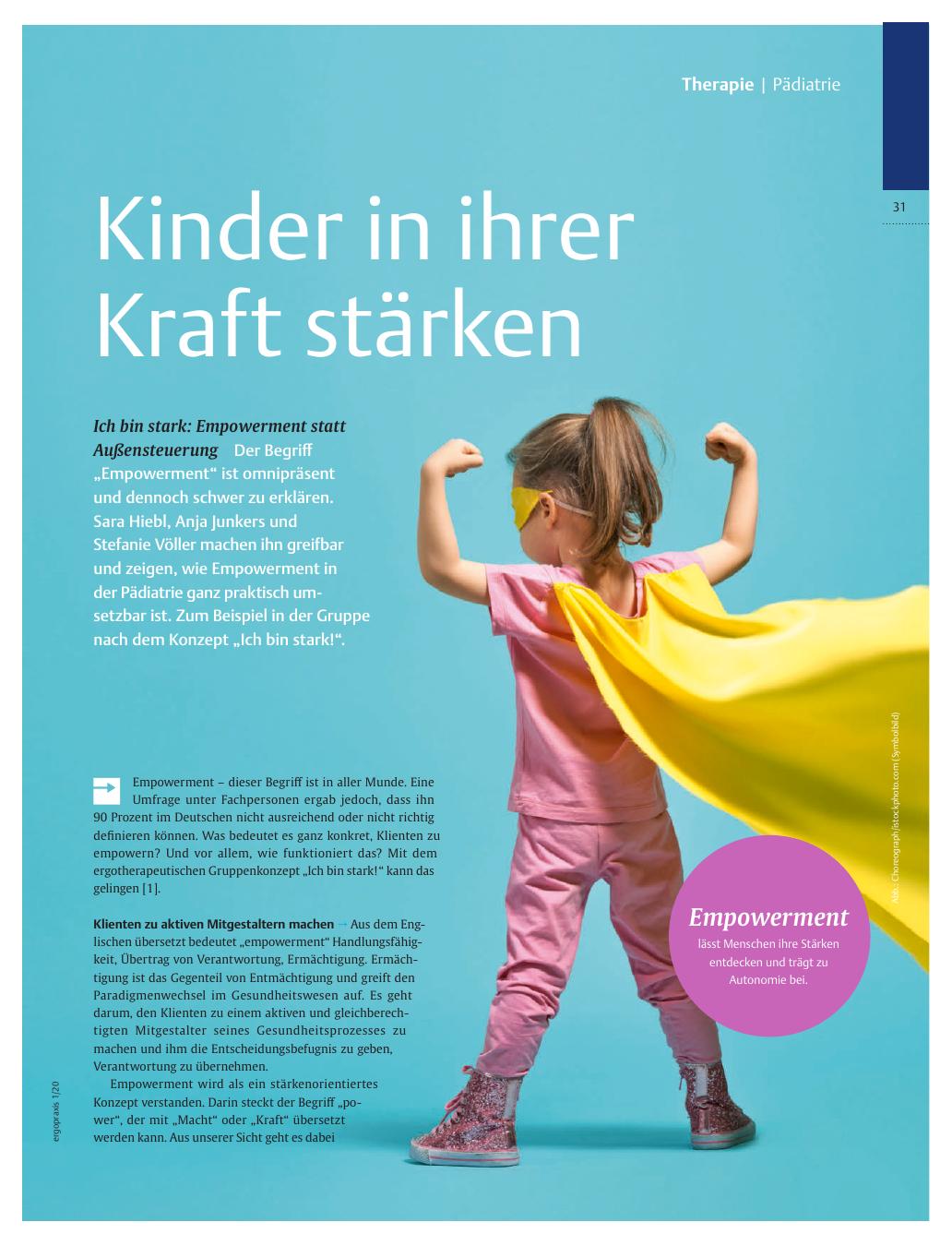 Vorschauseite 1: Kinder in ihrer Kraft stärken - Ich bin stark: Empowerment statt Außensteuerung