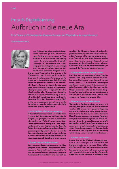 Vorschauseite 1: Impuls Digitalisierung: Aufbruch in die neue Ära