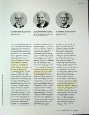 Vorschauseite 2: Mehr OPs ambulant?