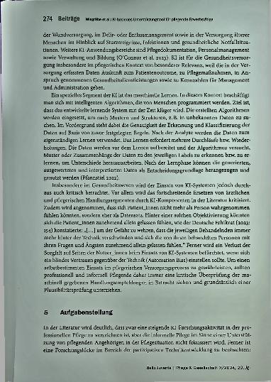 Vorschauseite 4: KI-basiertes Unterstützungstool für pflegende Erwerbstätige